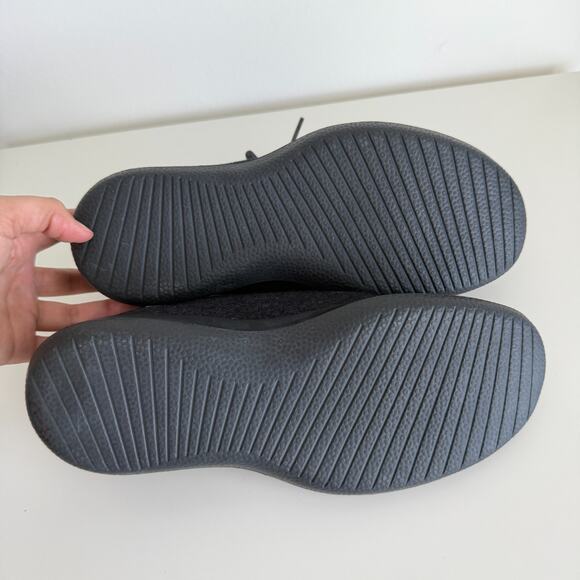 Allbirds Sneakers Womens 9 Black Charcoal Wool Runners Mizzles Shoes Lace Up - Picture 7 of 8